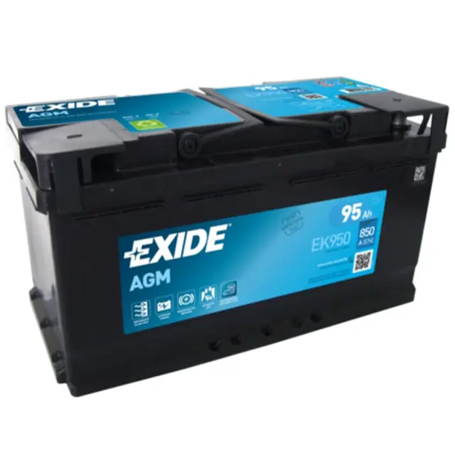 Акумулятор EXIDE AGM 12V 95Ah 850A R+ 353 мм х 175 мм х 190 мм (EK950)