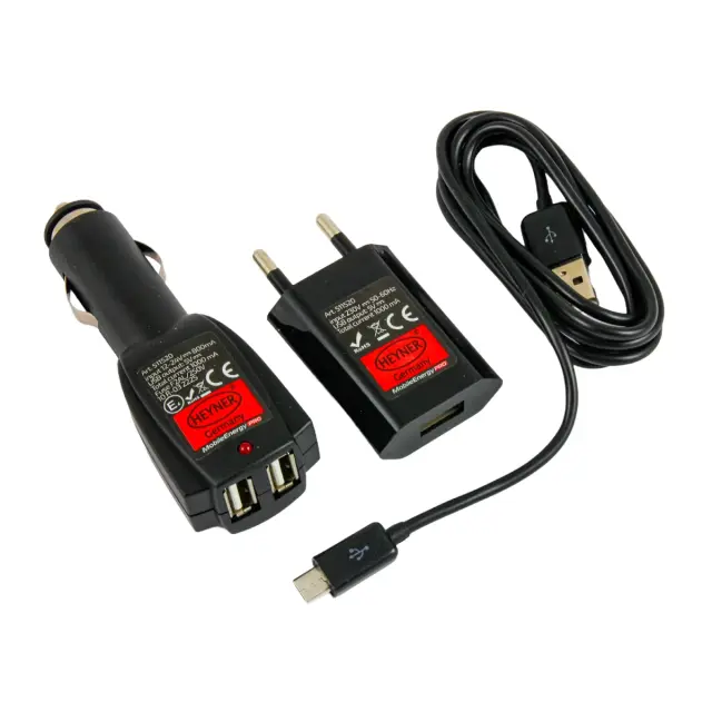 Зарядний пристрій HEYNER Micro USB 12/24/230V (511 520 HE)