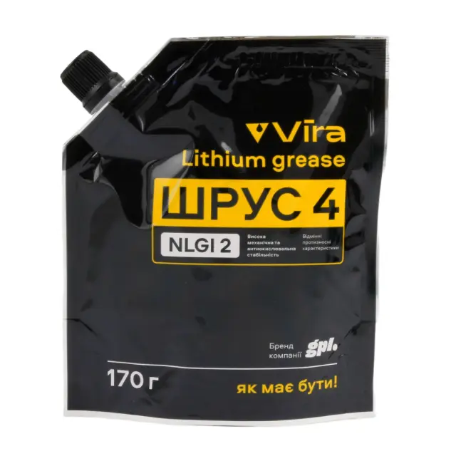 Мастило для ШРКШ VIRA ШРУС-4 пластичне літієве чорне 170 г (VI0616)