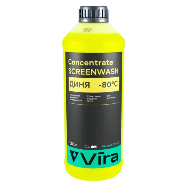Омивач скла зимовий VIRA -80 °С "Диня" концентрат 1,5 л (VI0502)