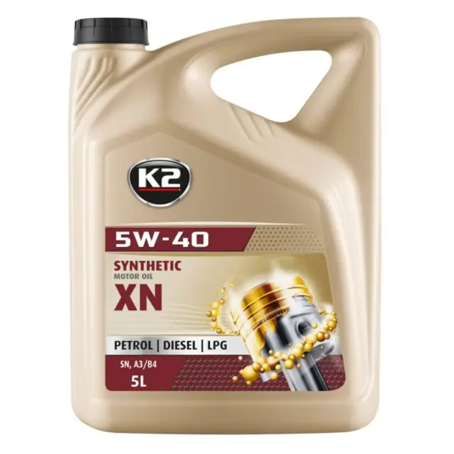 Олива моторна K2 Synthetic SN/CF XN 5W-40 5 л (O1135E)