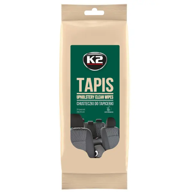 Серветки вологі K2 Tapis Wipes для очищення тканинної оббивки 24 шт (K212)