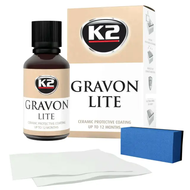 Набір для нанесення керамічного покриття K2 Gravon Lite з аплікатором та серветками 50 мл (G033)