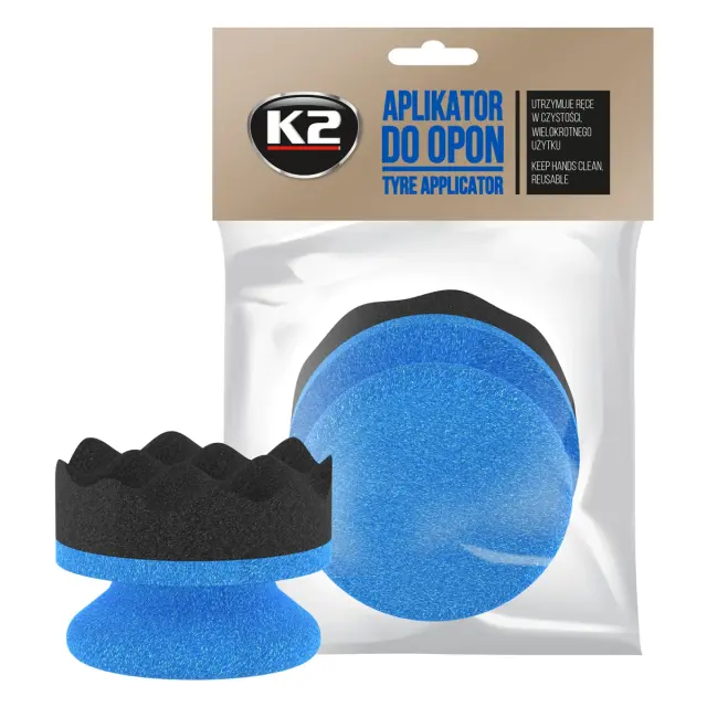 Губка-аплікатор K2 Tyre Аpplicator для полірування шин 25 см х 35 см х 25 см (K720)