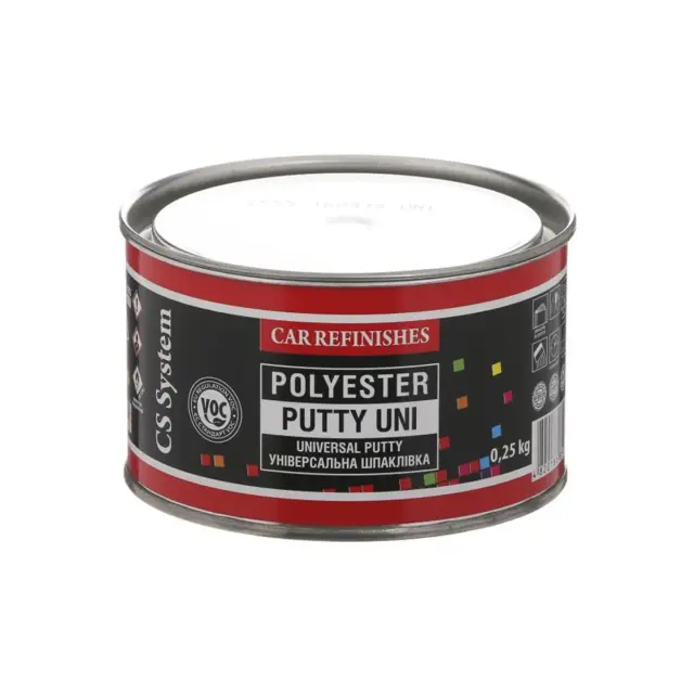 Шпаклівка універсальна CS SYSTEM Putty Uni середньозерниста поліефірна бежева 0,25 кг