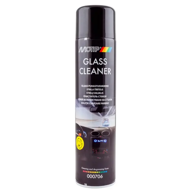 Очищувач для вікон та скла MOTIP Glass Cleaner пінний аерозоль 600 мл (000706)