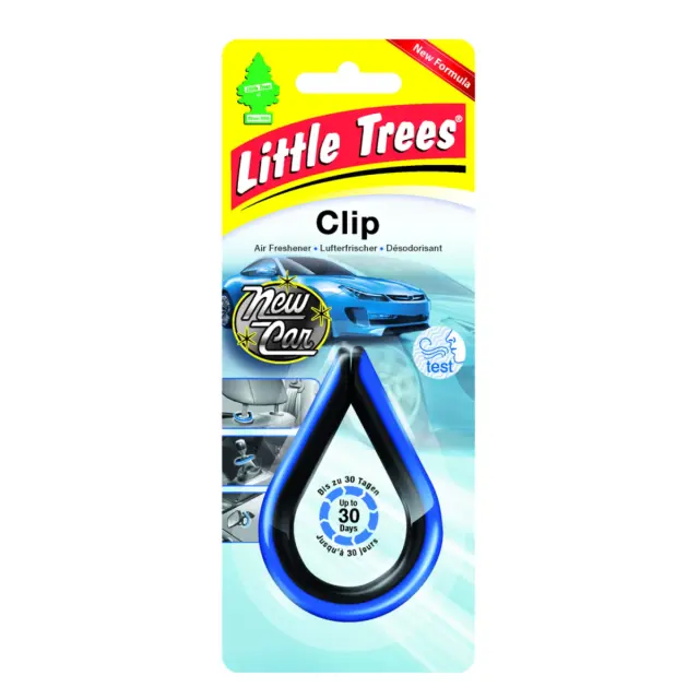 Ароматизатор для салону авто Little Trees Clip "Нове авто" 30 г (9748.1)