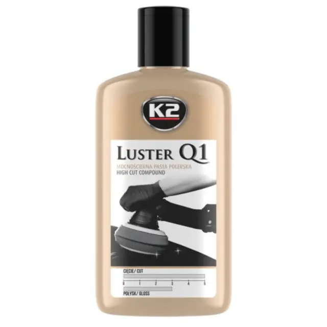 Паста для полірування кузова K2 Luster Q1 біла пляшка 250 г (L1200N)