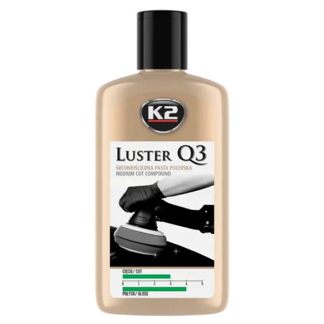 Паста для полірування кузова K2 Luster Q3 зелений металік пляшка 250 г (L3200N)