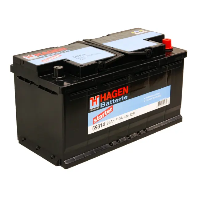Акумулятор HAGEN BATTERIE 12V 95Ah 740 A R+ 353 мм х 175 мм х 190 мм (59314)