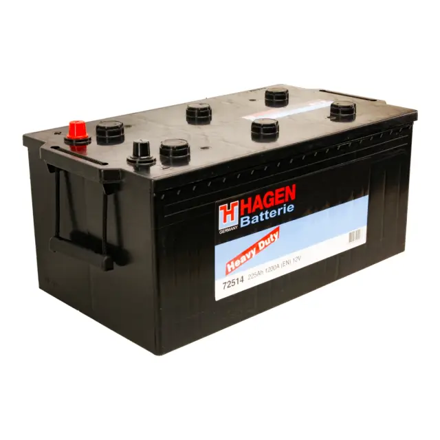 Акумулятор HAGEN BATTERIE Heavy Duty 12V 225Ah 1200A L+ 518 мм х 279 мм х 240 мм (72514)