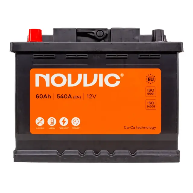 Акумулятор NOVVIC 12 V 60 Ah 540 A L+ 241 мм х 175 мм х 190 мм (JP0601)