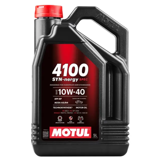 Олива моторна MOTUL 4100 Syn-nergy Spec 10W-40 5 л (112892)