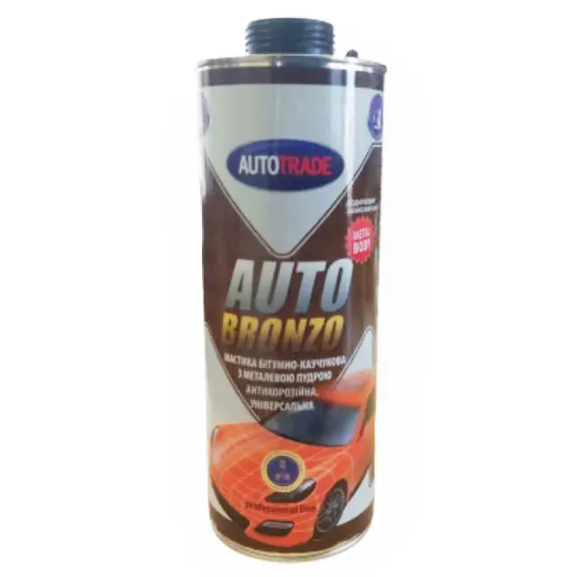 Мастика бітумно-каучукова Autotrade Autobit бронза під пістолет 1,3 кг