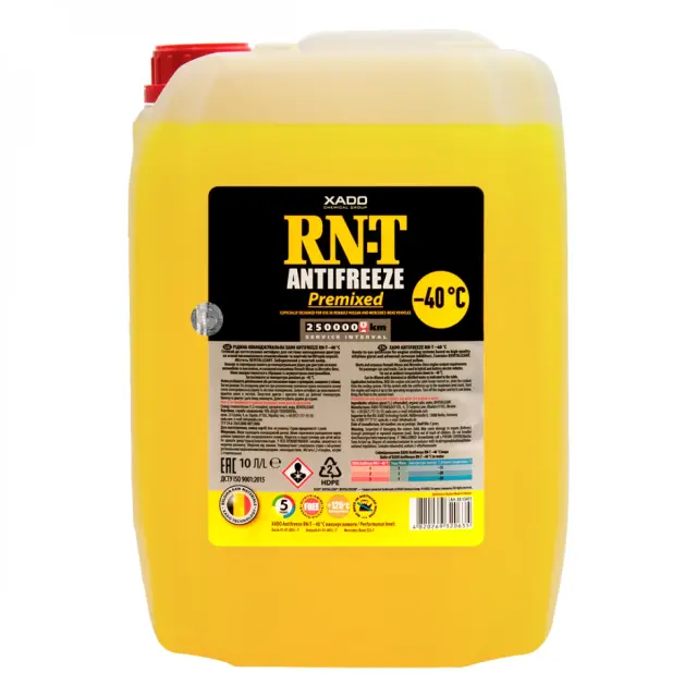 Рідина охолоджуюча XADO Antifreeze RN-T -40 ⁰С для двигуна 10 л (XA 53415)