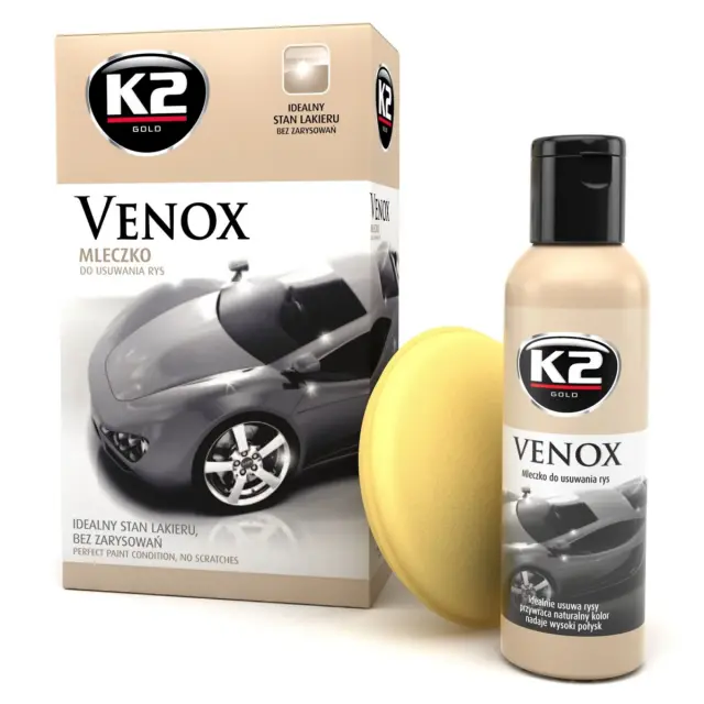 Поліроль для кузовa K2 Venox з губкою пляшка 180 г (G0501)