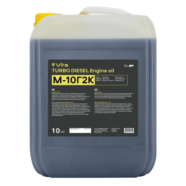 Олива моторна VIRA М-10Г2К SAE 30 10 л (VI0304)