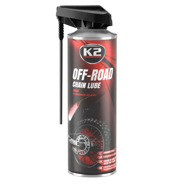 Мастило для ланцюгів K2 Off PRO Chain Lube рідке синтетичне прозоре аерозоль 500 мл (W140)