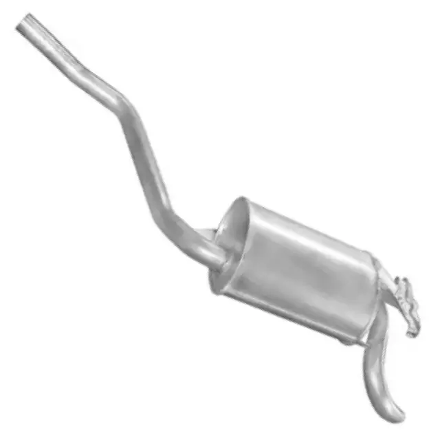 Глушник POLMO Mercedes W201 82-93 190E 1.8-2.0 kat алюмінізована сталь (13.09)