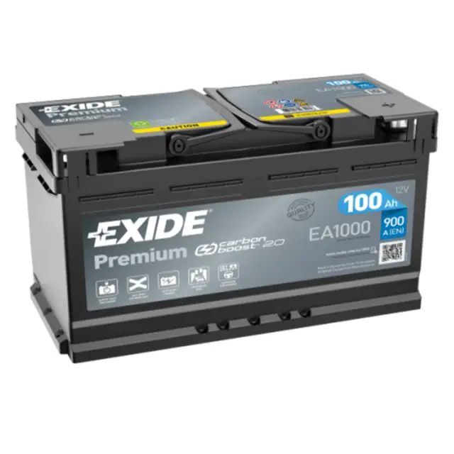 Акумулятор EXIDE Premium 12V 100Ah 900A R+ 353 мм х 175 мм х 190 мм (EA1000)