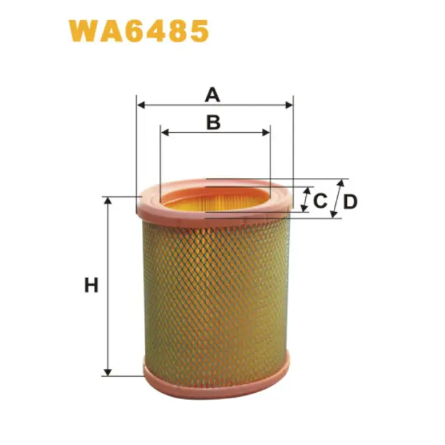 Фільтр повітряний WIX FILTERS Citroen AX, Berlingo I, BX, C15, Saxo, Xsara, ZX, Peugeot 106, 205, 3 (WA6485)