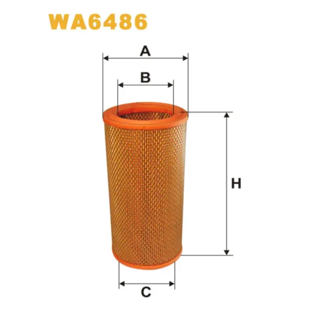 Фільтр повітряний WIX FILTERS Citroen Xantia, Xsara, ZX, Peugeot 306, 309, 405 (WA6486)