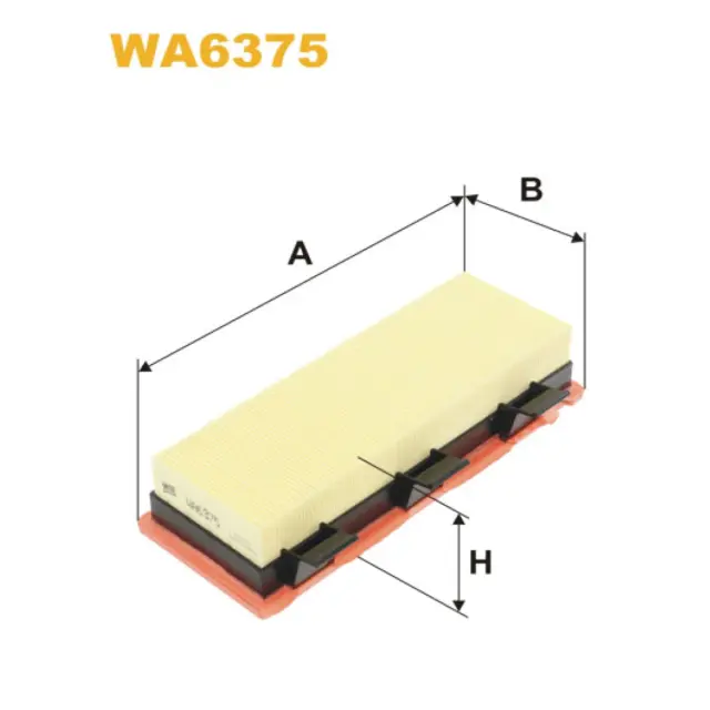 Фільтр повітряний WIX FILTERS Renault Clio II, Kangoo (WA6375)