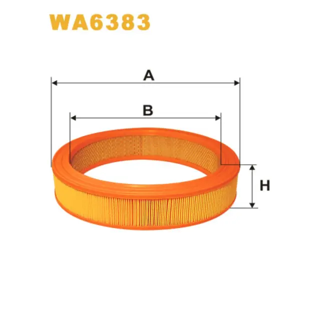Фільтр повітряний WIX FILTERS Audi 100, 50, 80, Seat Arosa, Cordoba, Ibiza II/III, Inca, Skoda Favo (WA6383)