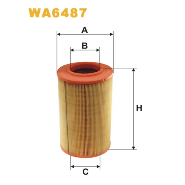 Фільтр повітряний WIX FILTERS Citroen Jumper I, Jumper II, Fiat Ducato (94->), Ducato 2002, Peugeot (WA6487)