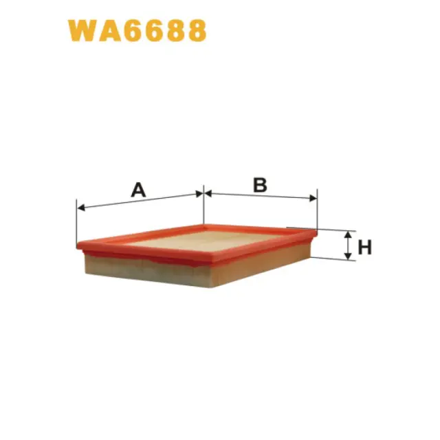 Фільтр повітряний WIX FILTERS Seat Cordoba III, Ibiza III, Ibiza IV, Leon I, Toledo II, Skoda Fabia (WA6688)
