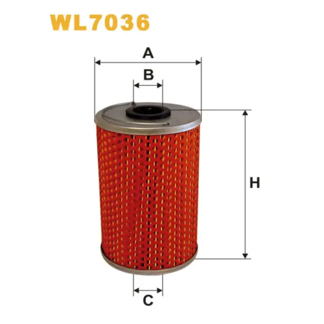 Фільтр оливи WIX FILTERS Evobus O 309, O 609, O 611, O 614, Mercedes 11T, 13T, 14T, 15T, 16T, 17T, (WL7036)