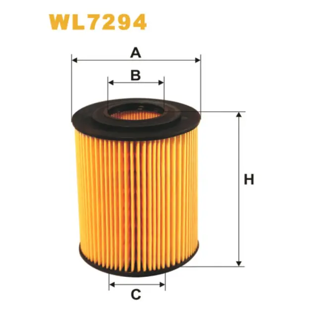 Фільтр оливи WIX FILTERS Honda Civic VII, Opel Astra Classic II, Astra G/Cabrio/Coupe (Astra II), (WL7294)