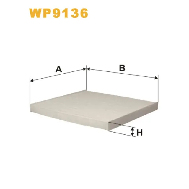 Фільтр салону WIX FILTERS Toyota Avensis II, Corolla IX (02-), Corolla Verso (WP9136)