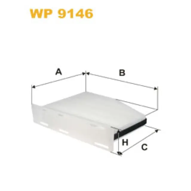 Фільтр салону WIX FILTERS Audi A3 II, Q3, Seat Alhambra II, Altea, Leon II, Toledo III, Skoda O (WP9146)