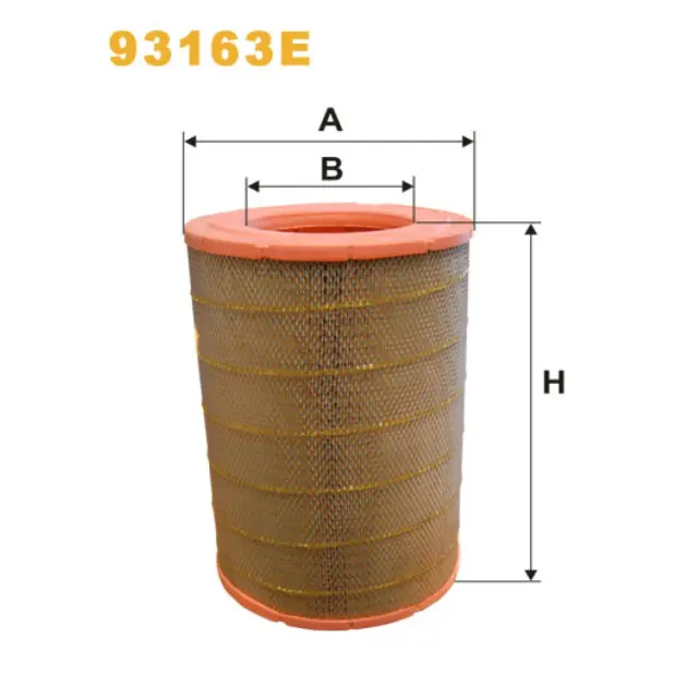 Фільтр повітряний WIX FILTERS Renault (RVI) Magnum (AE), Midlum, Midlum II, Premium, Premium Lander (93163E)
