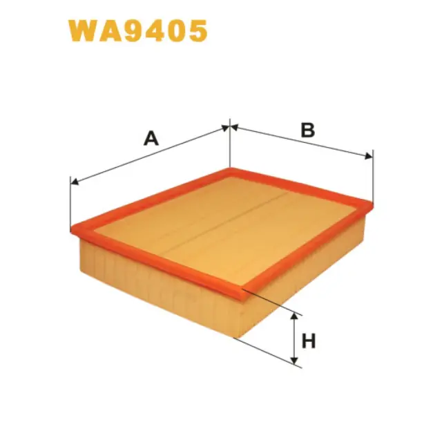 Фільтр повітряний WIX FILTERS Audi A4 (B5/8D), A6 (4B/C5)/(4BH), Cabriolet, BMW Serie 5 (E34/E39), (WA9405)
