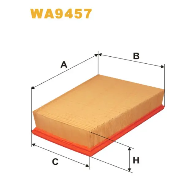 Фільтр повітряний WIX FILTERS Renault Megane II, Scenic II (WA9457)