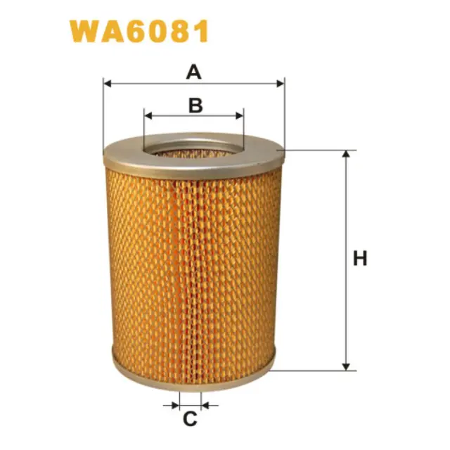 Фільтр повітряний WIX FILTERS Isuzu Elf, Florian, Gemini, Nissan Cherry, Sunny, Trade, Urvan, Vanette (WA6081)