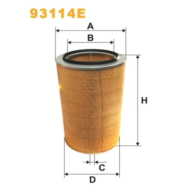 Фільтр повітряний WIX FILTERS Iveco Euro Star, Euro Tech, Euro Trakker, Stralis Active Day, Stralis (93114E)