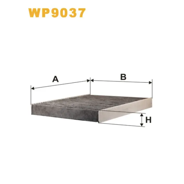 Фільтр салону WIX FILTERS Audi A1 (8X), A2 (8Z0), Seat Cordoba III, Ibiza IV, Ibiza V, Skoda Fabia (WP9037)