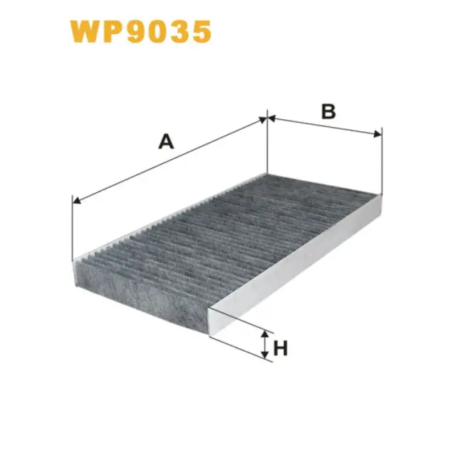 Фільтр салону WIX FILTERS Fiat Croma II, Opel Combo B, Corsa C, Signum, Tigra II, Vectra C, Saab 9 (WP9035)