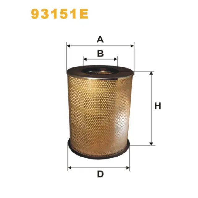 Фільтр повітряний WIX FILTERS Volvo FH 12, Volvo Bus 9000 (93151E)