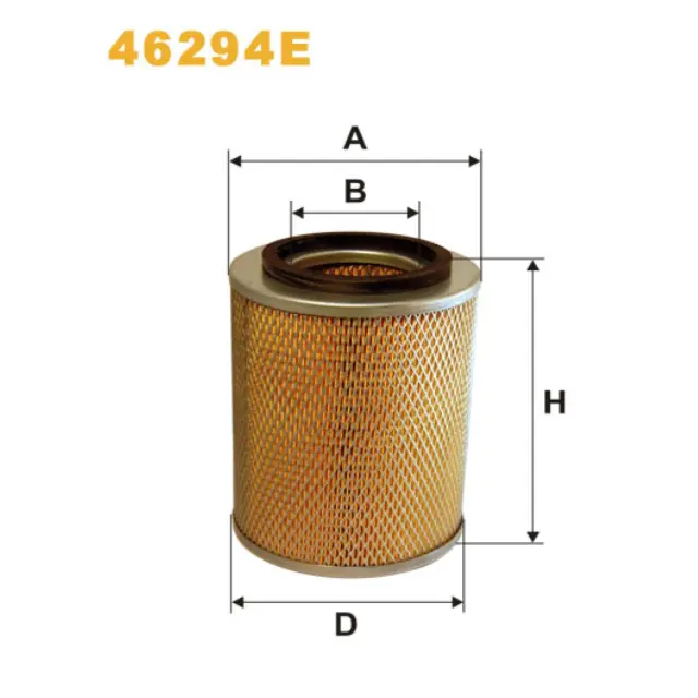 Фільтр повітряний WIX FILTERS ABG Titan, Deutz Fahr Agrocompakt, D 06, D 07, D 07C, DX, DX 3, DX 3 (46294E)