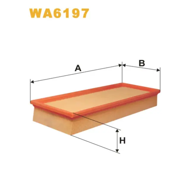 Фільтр повітряний WIX FILTERS BMW Serie 5 (E34), Serie 7 (E32) (WA6197)