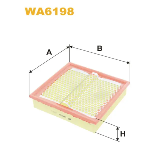 Фільтр повітряний WIX FILTERS Mercedes 190, 250, E (W/R/C/S124) (WA6198)