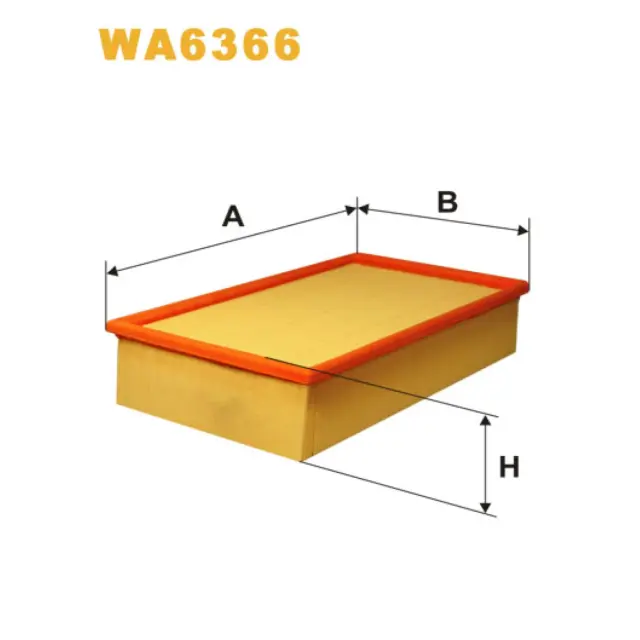 Фільтр повітряний WIX FILTERS Audi 100, A6 (4A/C4), A6 Quattro/Allroad (WA6366)