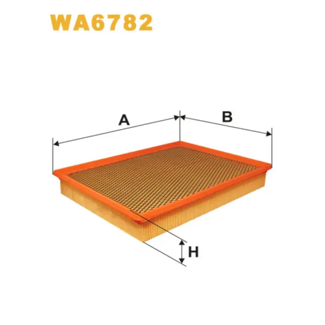 Фільтр повітряний WIX FILTERS Fiat Croma II, Opel Signum, Vectra C, Vauxhall Signum, Vectra MK2 (WA6782)
