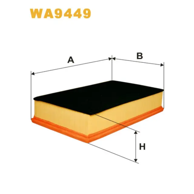 Фільтр повітряний WIX FILTERS Volkswagen Caravelle (T5), Transporter (T5) (WA9449)