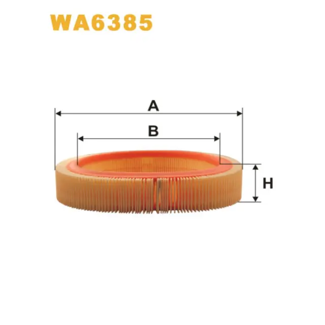 Фільтр повітряний WIX FILTERS Bedford Astramax/Astra Van, Opel Ascona B, Ascona C, Corsa A, Kadett (WA6385)