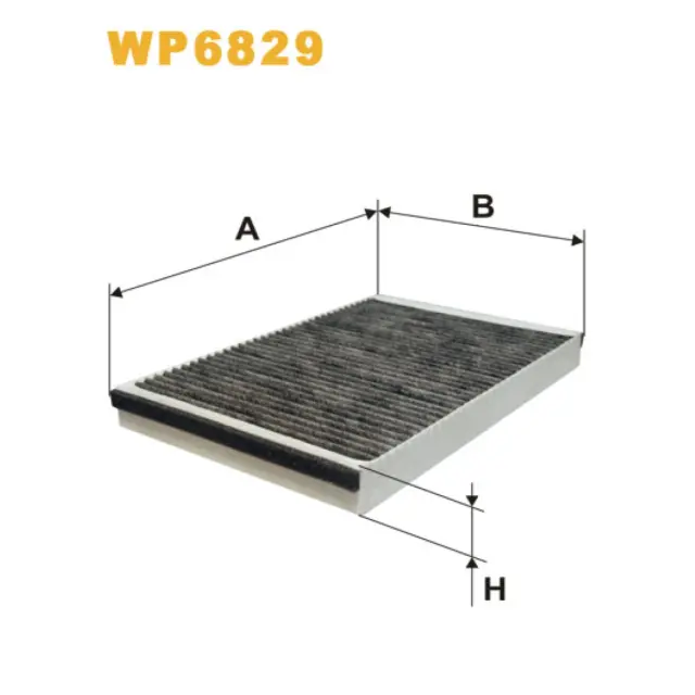 Фільтр салону WIX FILTERS Opel Astra Classic II, Astra G/Cabrio/Coupe (Astra II), Astra H (Astra I (WP6829)